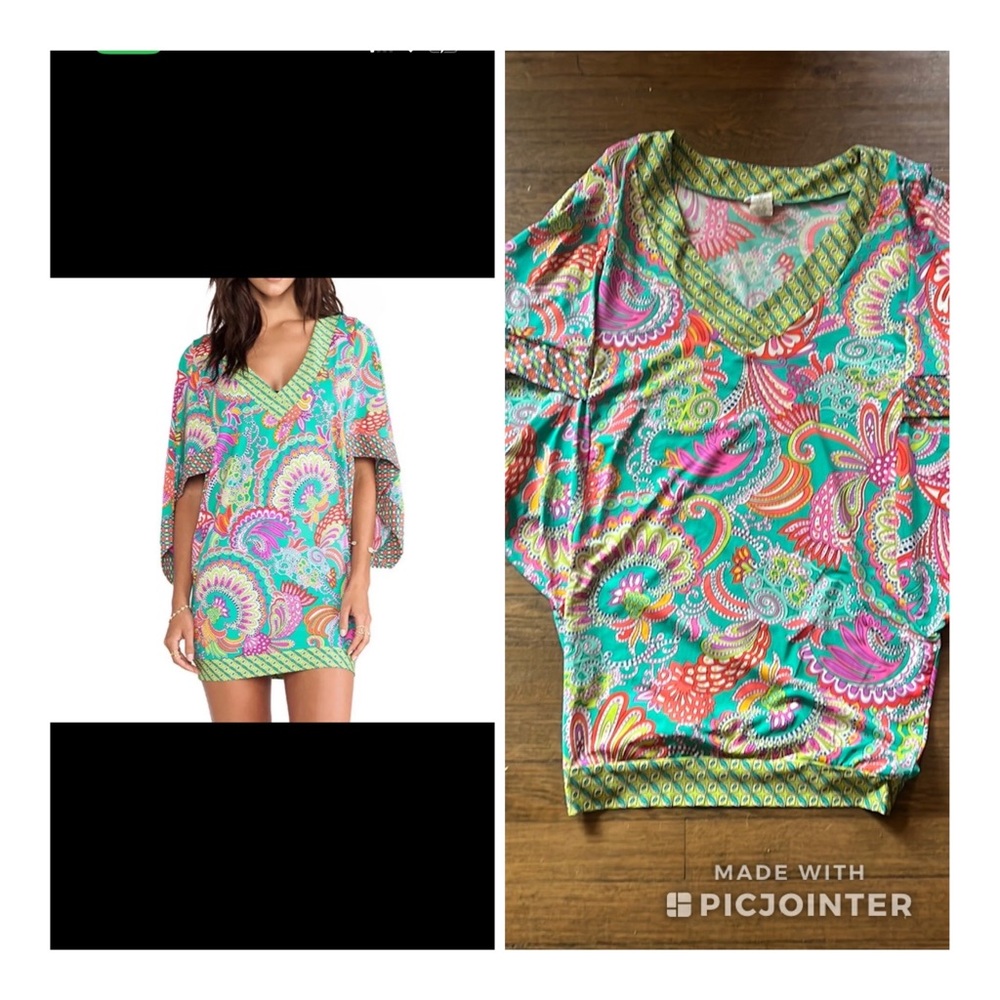 Trina Turk Batwing Tunic / Mini Dress Small